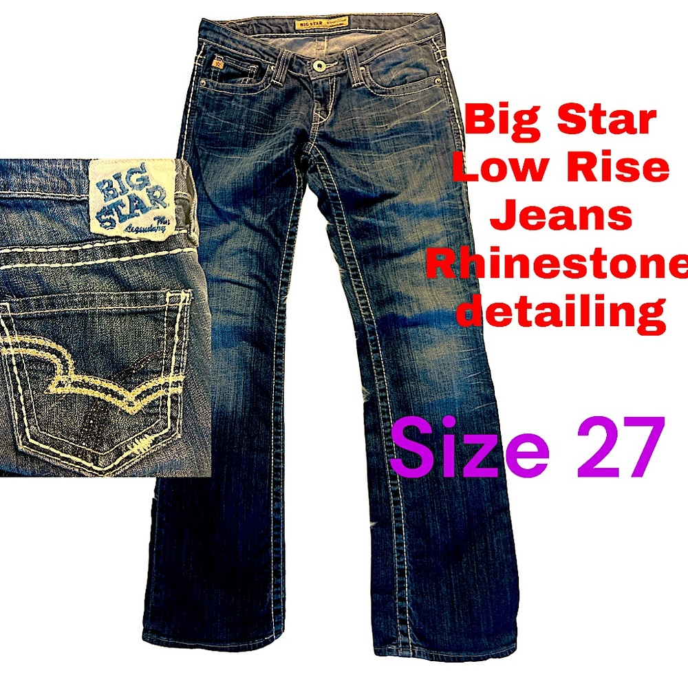 Big Star vintage Sweet Low- Rise vintage jeans- 27
